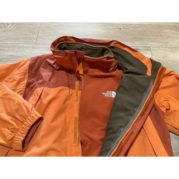 The North Face Mountain Jacket Mens XL Sienna Dryvent 3 IN 1 With Fleece Liner
